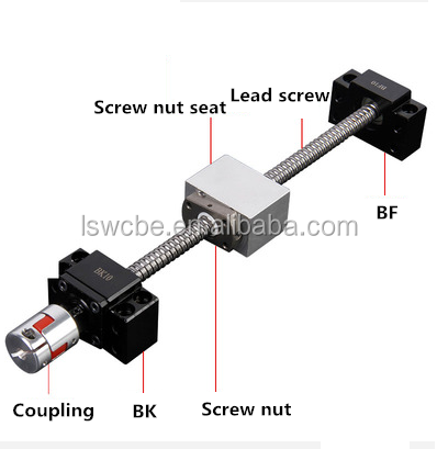 Customizable Low Drag Stainless Steel High Precision Ball Screw SFI Series 1605 2005 2505 3205