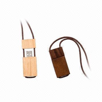 Wooden USB Flash Drives with 5 Years Warranty, CE-certified, Compliant with RoHS Directive
