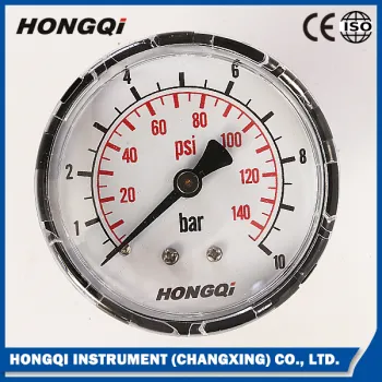 2.5" 63mm back Black Steel Case Pressure Gauge