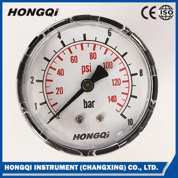 2.5" 63mm back Black Steel Case Pressure Gauge