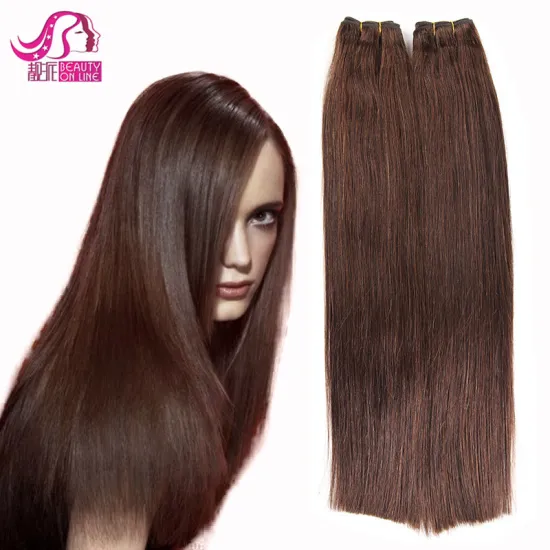 Top quality 100% Remy Human Hair Weft Extensions Straight Double Drawn Virgin Hair Bundle