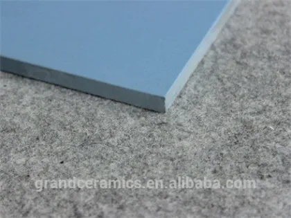 Pure blue full body bathroom floor tiles
