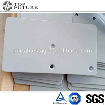 base plates come with 3 Pin Holes for pipe and drape kit 8x14