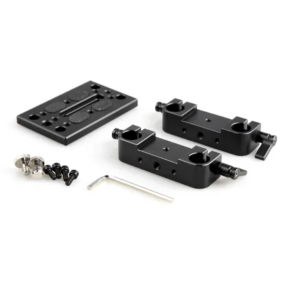 SmallRig Camera Mounting Plate Tripod Mounting Plate with 15mm Rod Clamp Railblock for Rod Support / Dslr Rig Cage-1775