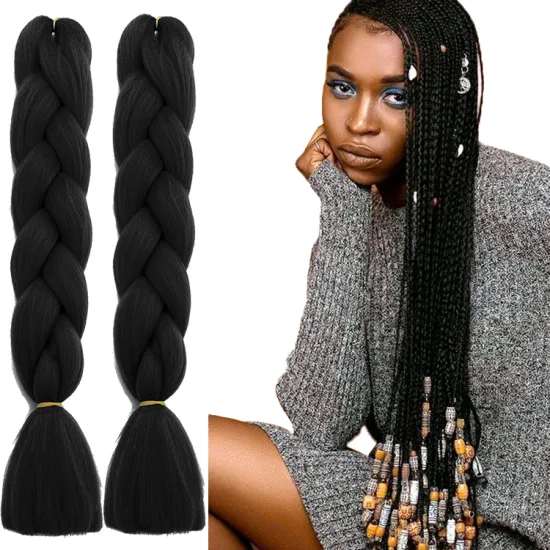 Jumbo Hair Braid Wholesale Synthetic Hair Extension High Quality Ombre 24Inches 100 Gram Synthetic Braiding hair Extension Jumbo