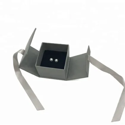 Folding Paper Packaging Wedding Jewellery Ring Box