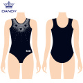 Ngaropéa rhinestones rhinestones tanpa lengan leotards