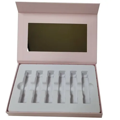 Pink Magnetic Gift Cosmetic Box for Lip Gloss