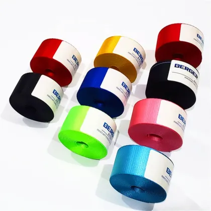 47mm Black Polyester Car Seat Belt Webbing for Safety Belt Replacement