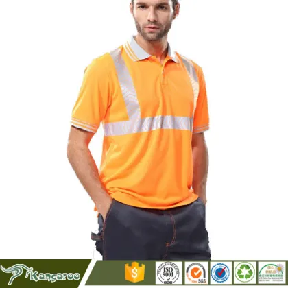 Insulation Reflective Strips Reflective Polo Shirt Clothes