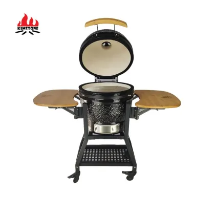 KIMSTONE Charcoal Barbecue Grill: Outdoor Griller Expert Ceramic BBQ Grill