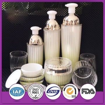 crystal acrylic airless bottle cosmetic airless bottle glass cosmetic jar shaoxing cosmetic bottle