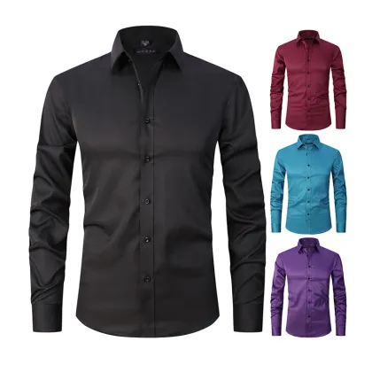 T-058 High Quality Colorful Long Sleeve Breathable Custom Boys Shirts & Men's Summer Polo T-shirts