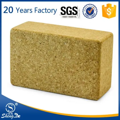 2015 hot yoga block yoga brick, manufacture fitness brick, wholesale cork yoga blocks