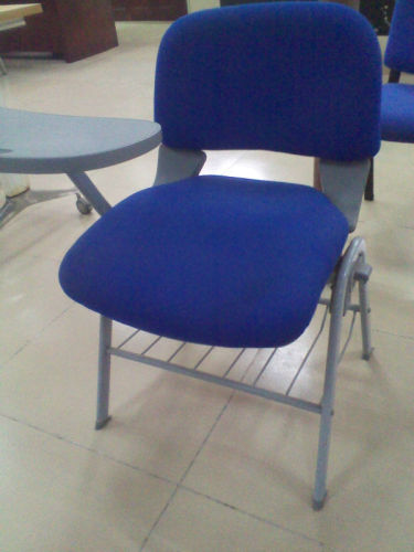 Cheap fabric chair with writing pad / training chair with writing pad / school chair with writing pad