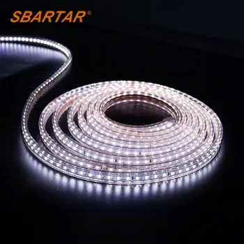 SBARTAR 50M 220V LED Strip Lights - Warm White 3000K to Daylight 6000K, IP65 Rated, 100 LEDs for Ceiling and Indoor Lighting (CB, CE, RoHS)