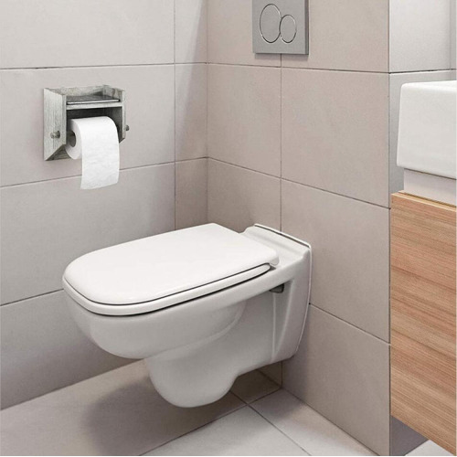 Solid Wooden Toilet Paper Holder Bathroom