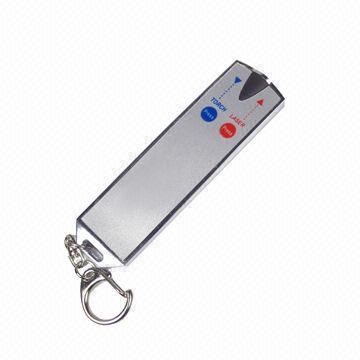 Card Laser Pointer with 2 LEDs Keychain