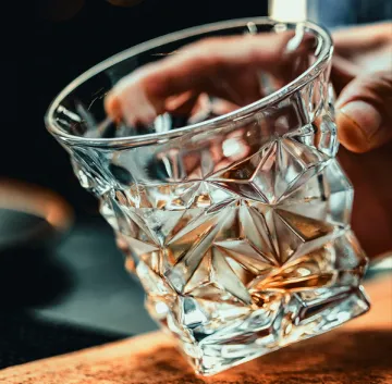 Whiskey Glasses Coasters Glassware /Liquor Glass