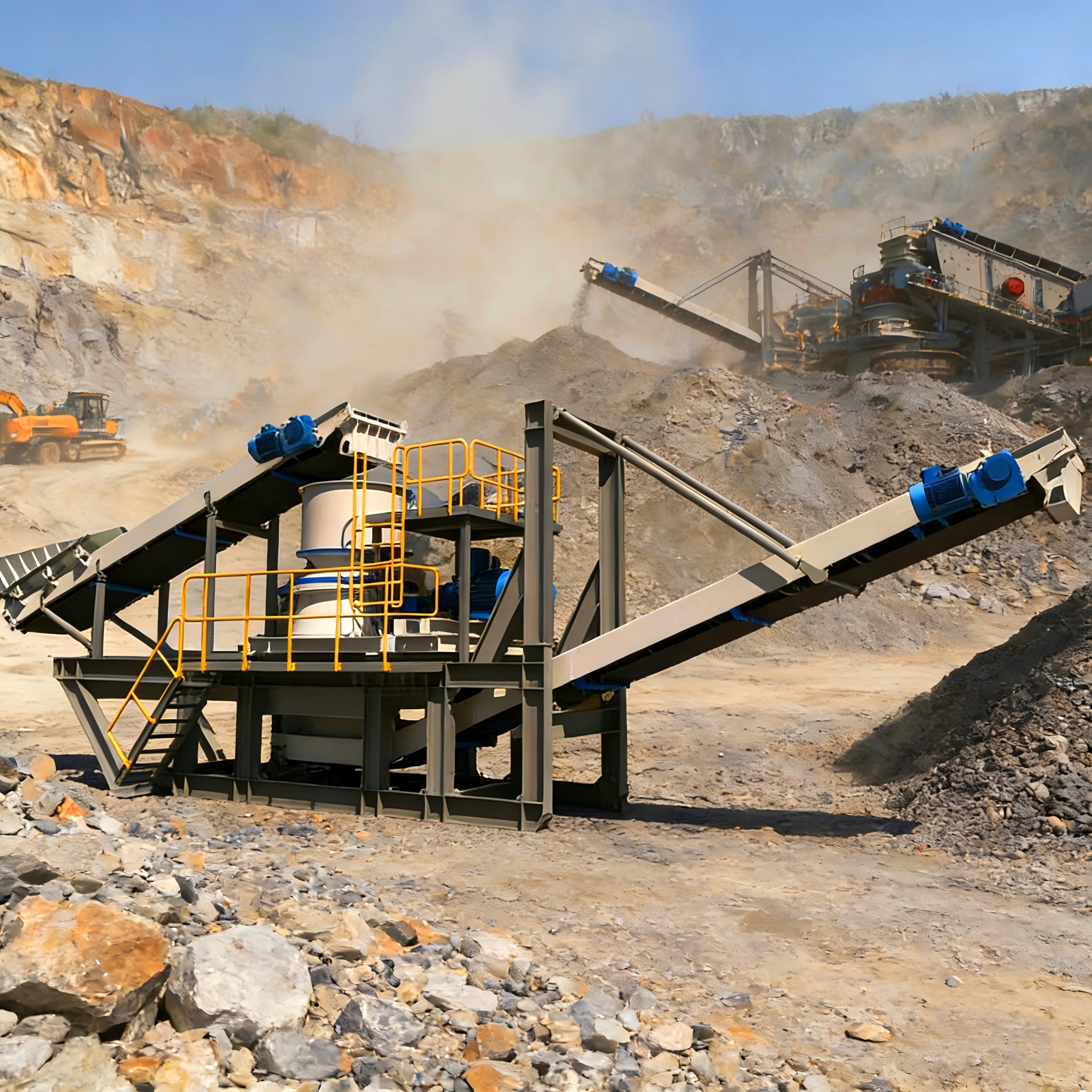 mobile mining crusher equipment