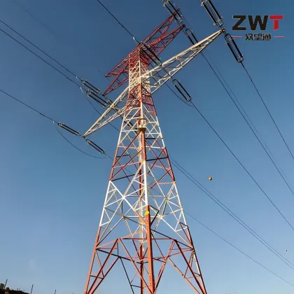 Efficient Tubular Steel Power Tower Construction