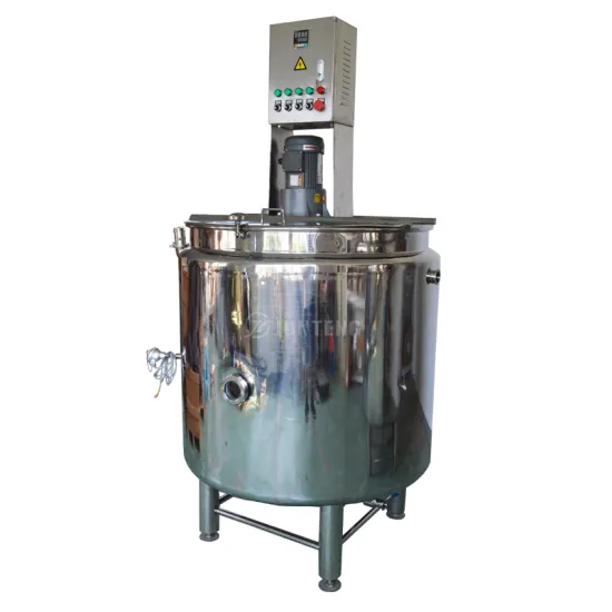 Hot Sale Stainless Steel Electric Heating Mixing Tank Blender with SS Agitator for Juice, Cosmetics, and Food