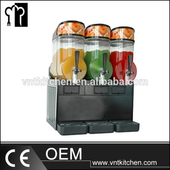 Use at cafes and restaurant 2 tank slush machine