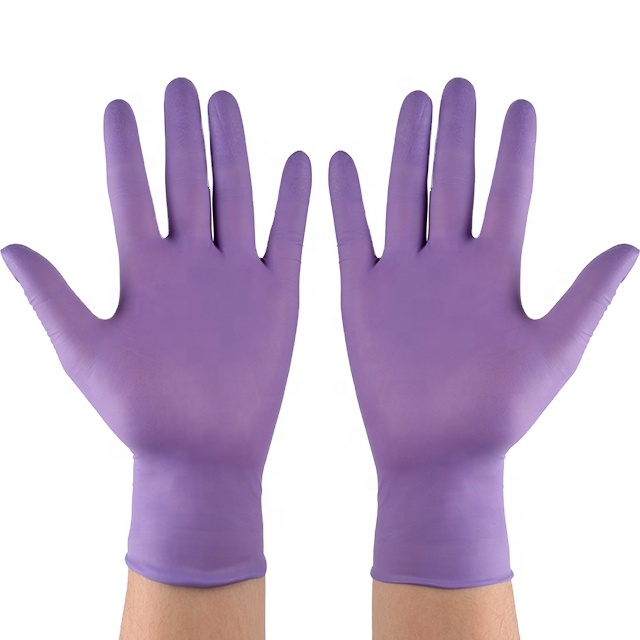 Powder Free Medium Medical Use Nitrile Patient Examination Gloves2