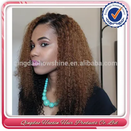 Qingdao factory price stock jerry curl gluelss top beauty wig