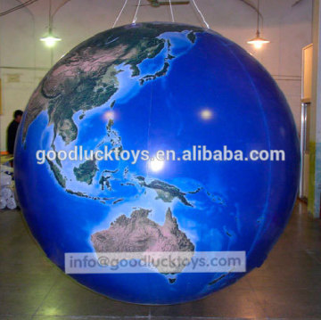 2016Full printing inflatable helium PVC,Inflatable colorful HD balloon , inflatable earth balloon