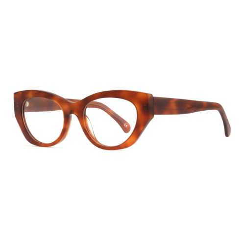 Femmes de luxe Géométrique Acetate Optical Cadre Lunets