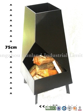 New style square steel fire basket with low price