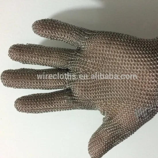 China factory Stainless steel butcher safety gloves