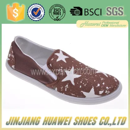 2016 Fashion Men canvas shoes with star pattern