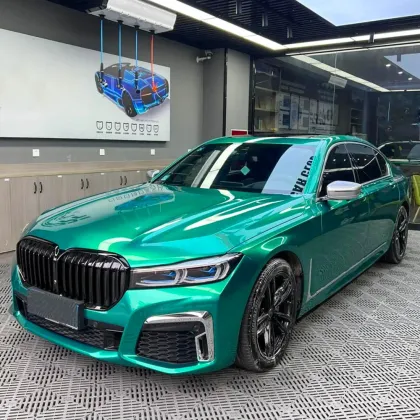 Metal Paint Emerald Green Car Wrap