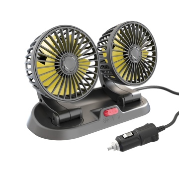 Rotatable Dual Head Auto Cooling Fan for Cars and SUVs