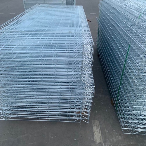 Paneles de cerca de metal recubiertos de PVC cercas de malla de alambre soldadas de acero