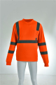 Orange High Viz Klasse 3 Reflektierende Sicherheit Kurzarm Shirt