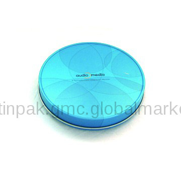 Round tin case
