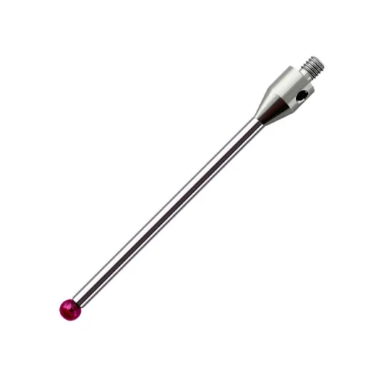 Precision CNC and CMM Tool: 30mm Length, 3mm Ruby Ball Stylus with M3 Thread