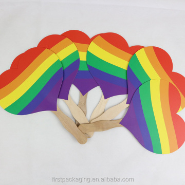 Fabricant de main blanc de taille personnalisée avec poignée en bois pour les cadeaux de promotion