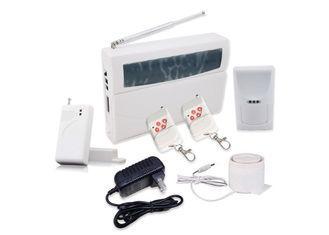 White AC, DC Nickel Wireless Monitored Burglar Alarm, Contr