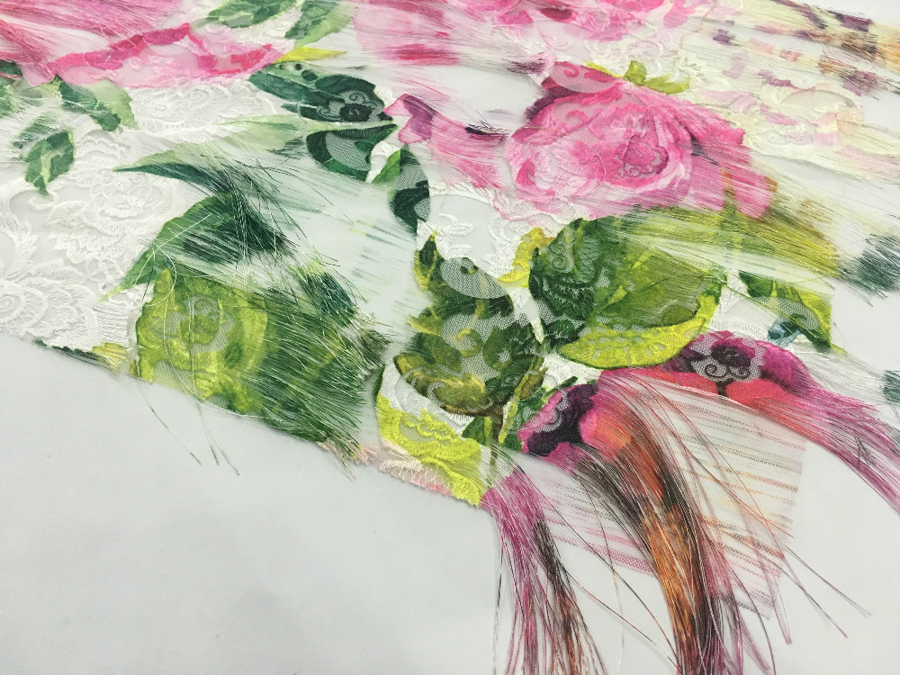 Print Embroidery Fabric