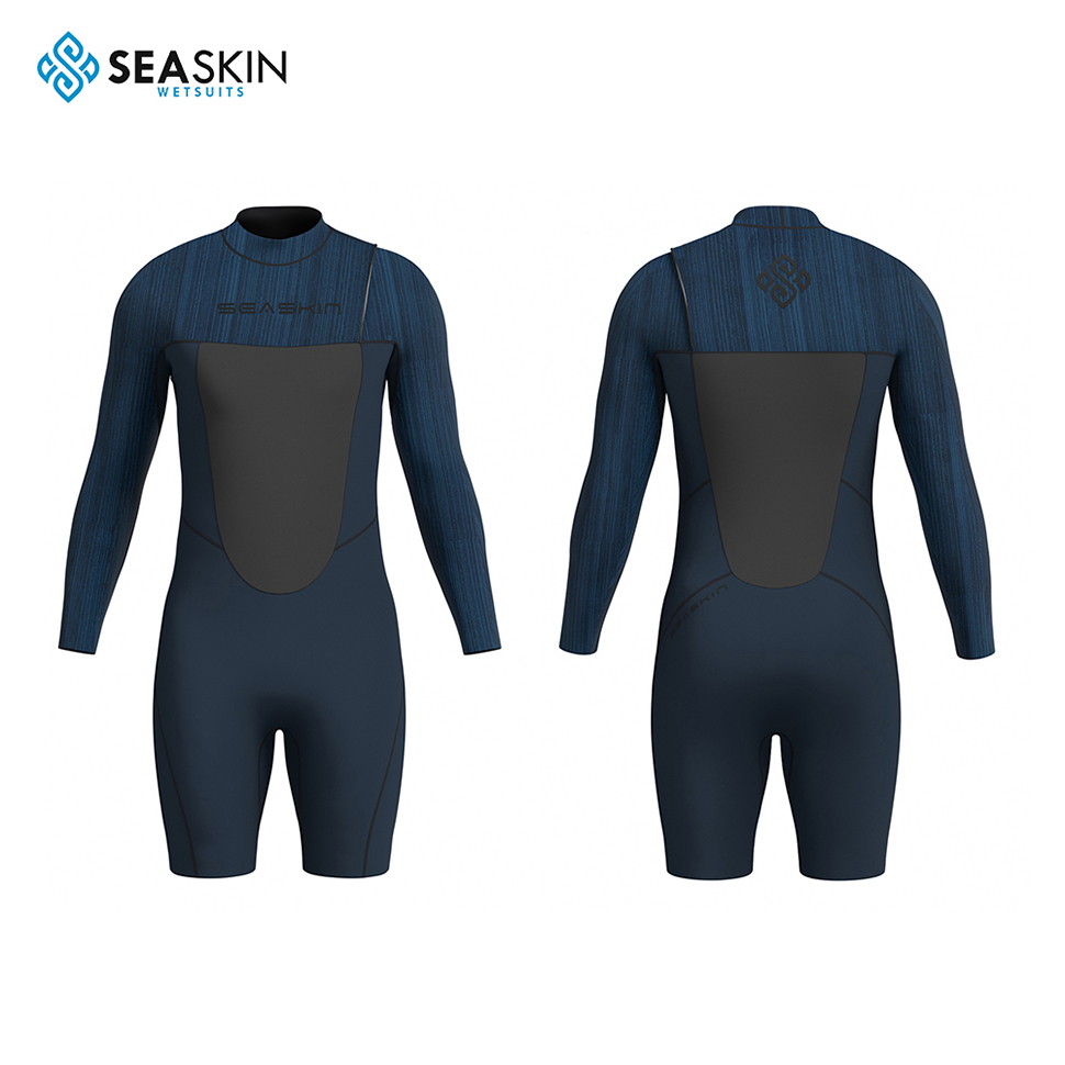 Seaskin 3/2mm Zipless Uzun Kollu Shorty Wetsuits