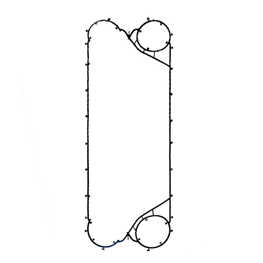 cooling heat exchanger rubber gasket