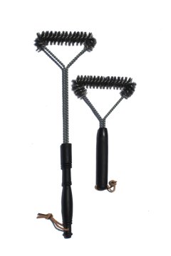 Set of 2 Stainless Steel Wire BBQ Brushes