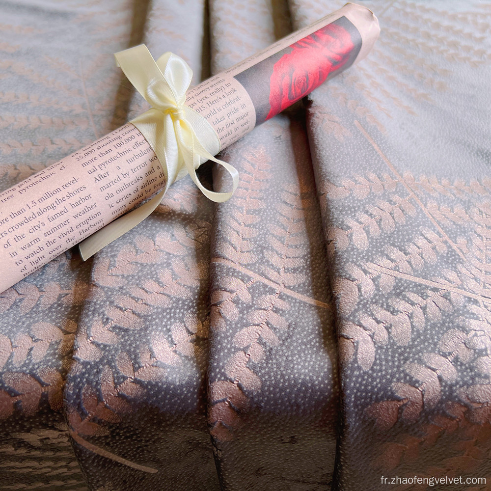 Tissu en velours à paillettes en alerte