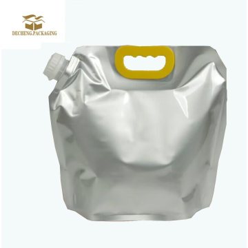 Серабрыстая складаная сумка для вады