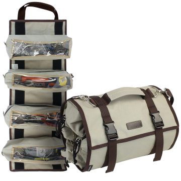 Wholesale Heavy Duty PVC Canvas Roll-Up Tool Bag with Customization
