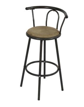 Metal Tube swivel pub used furniture steel high leg bar stool side chair